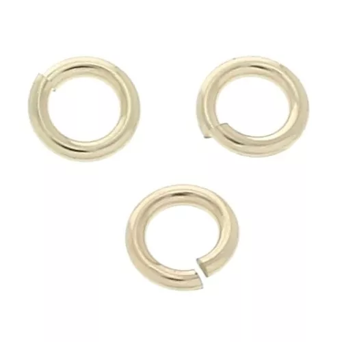 Anellini aperti mm.  4x0.7 in Gold filled x100