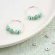 Rondelle Heishi in ceramica 6.3 mm -Arancia Corallo mat x20