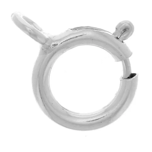 Chiusura a molla 6mm con anello chiuso Argento 925 x10