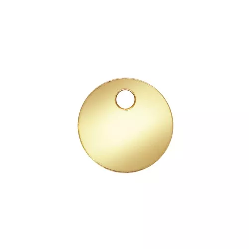 Medaglietta 6 mm - spessore 0.3 mm - Gold filled x20