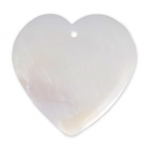 Pendente Madreperla Cuore mm. 40 Naturale x1