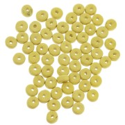 Rondelle di perle Heishi in ceramica 5.3x2.5 mm - Giallo limone mat x30|raw }}