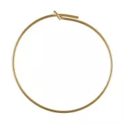 Orecchini creole a decorare mm. 30 x mm. 0.7 in Gold filled x20