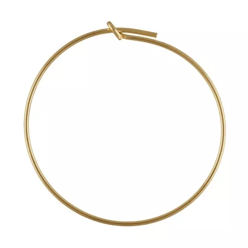Orecchini creole a decorare mm. 30 x mm. 0.7 in Gold filled x20