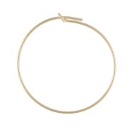 Orecchini a decorare mm. 25 x mm. 0.7 in Gold filled x20|raw }}