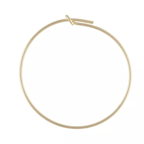 Orecchini a decorare mm. 25 x mm. 0.7 in Gold filled x20