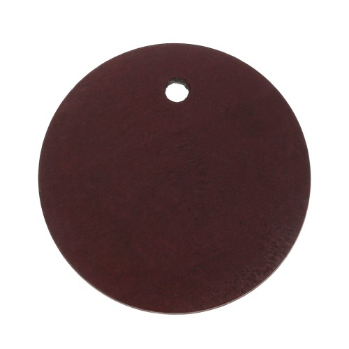 Pendente rotondo in legno tinto 30 mm - Rosso x1