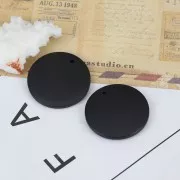 Pendente rotondo in legno tinto 30 mm - Nero x1