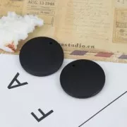 Pendente rotondo in legno tinto 30 mm - Nero x1