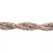 Perla in pasta polimerica 5x1 mm Multi Marrone chiaro x39 cm