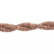 Perla in pasta polimerica 5x1 mm Multi Dark Brown x39 cm