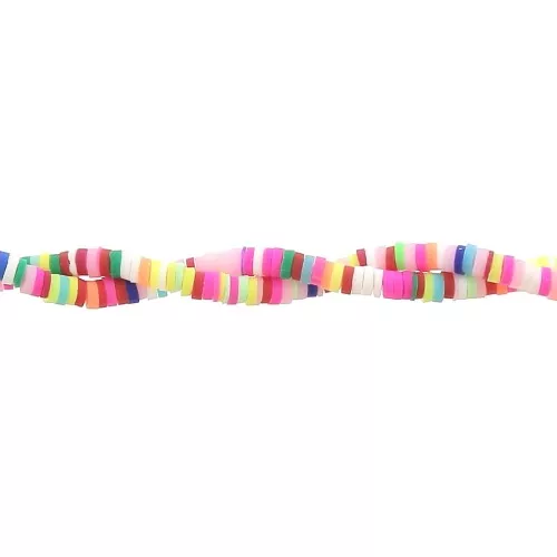 Perla in pasta polimerica 3,6x1 mm Bright Multicolore x45 cm