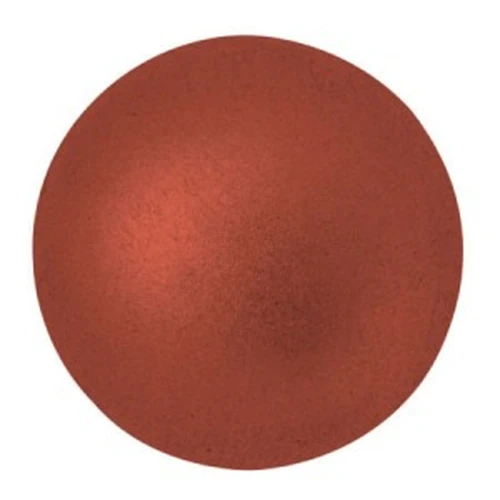 Cabochon rotondo di vetro di Puca® 25 mm Red Copper Mat x1