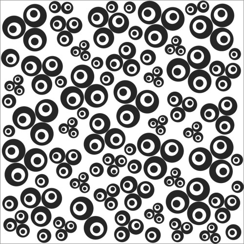 Placca per testura Cernit 9 cm - Contemporary Clovers x1