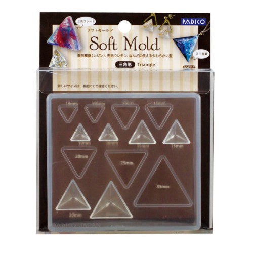 Stampo silicone per realizzare dei triangoli - Padico - per resina x1