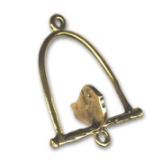 Separatore altalena uccello mm. 30 dorato x1|raw }}