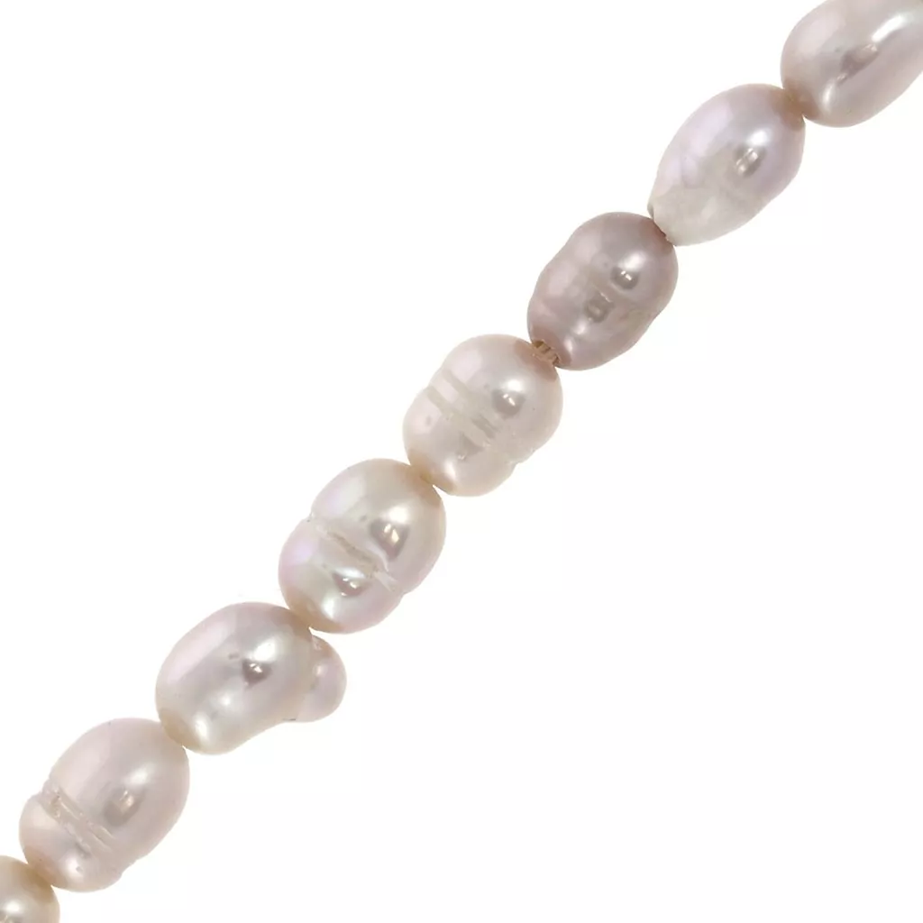 Perle di perle d'acqua dolce bianche naturali: forma a pepita