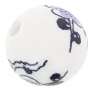 Tonde Ceramica mm. 12 White/Light Blue x5