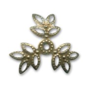 Coppette fogliami bronzo x10