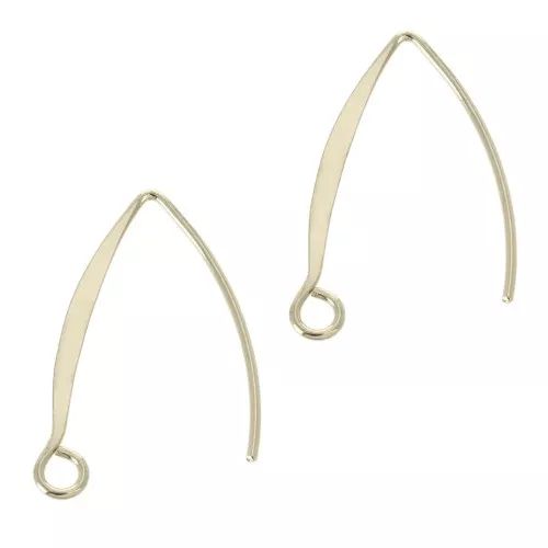 Orecchini filo da decorare 24 mm - Dorato x2