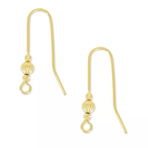 Ganci per orecchie Hippy Dorato all'oro fino x40