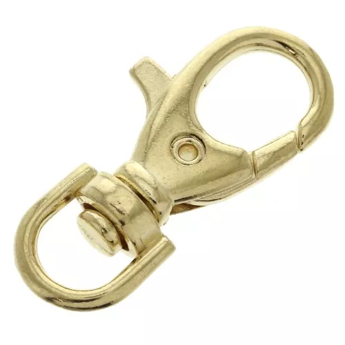 Portachiavi a moschettone mm. 37 - Dorato x1