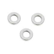 Perle rondelle Heishi dischi piatti forati 4x0.8mm Placcatura Argento Antico x10|raw }}