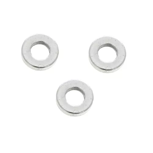 Perle rondelle Heishi dischi piatti forati 4x0.8mm Placcatura Argento Antico x10