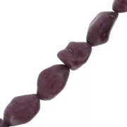 Perla irregolare 15 mm Howlite tinto - Viola x1