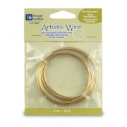 Filo artistico in ottone anti-ossidazione da 1,29 mm x3m|raw }}