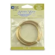 Filo artistico in ottone anti-ossidazione da 1,29 mm x3m