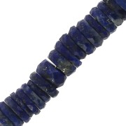 Perle rondelle sfaccettate - Heishi in pietra gemma 5.5x2 mm - Lapis Lazuli x20