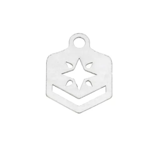 Terminali per tessitura di perline rocailles/Delica Perles & co 9 mm Argento