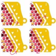 Terminali per tessitura di perline rocailles/Delica Perles & co 9 mm Argento