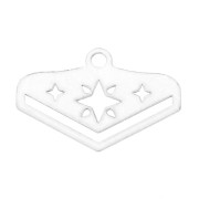 Terminali per tessitura di perline rocailles/Delica P&C stella 18 mm Argentato |raw }}