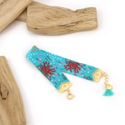 Terminali per tessitura di perline rocailles/Delica P&C stella 18 mm Argentato 