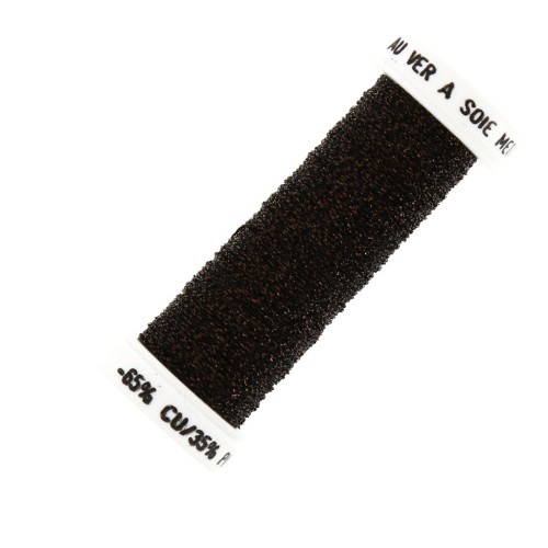 Filo da ricamo metallizzato intrecciato 4 -Au ver à soie- Marrone ramato 022 x10