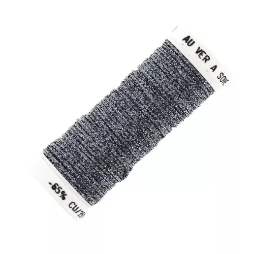 Filo da ricamo metallizzato intracciato 16 au ver à soie multi scuro 034  x10cm