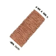 Filo da ricamo metallizzato intrecciato 16 Au ver à Soie ramato 021 x10m