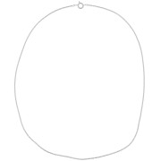 Girocollo maglia Anker mm. 1.3 Placcatura argento fino x 45 cm