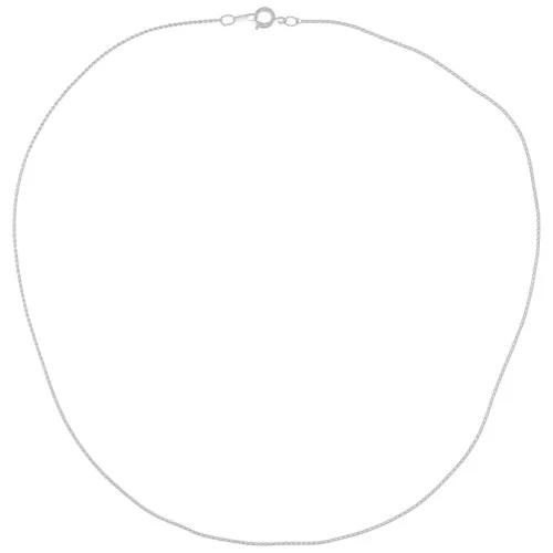 Girocollo maglia serpentina mm. 1.1 Placcatura argento fino x 45 cm