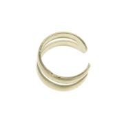 Anello di orecchio doppio 4.5 mm Placcato oro 3 micron x1|raw }}