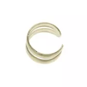 Anello di orecchio doppio 4.5 mm Placcato oro 3 micron x1