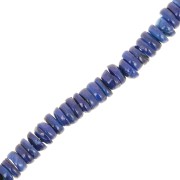 Perle Heishi conchiglia 6 mm Blu notte x41 cm|raw }}
