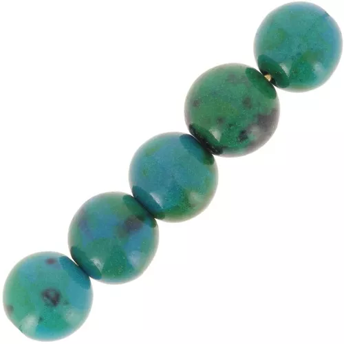 Perle rotonde 8 mm Chrysocolla x10