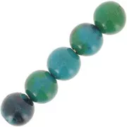 Perle rotonde 6 mm gemma Chrysocolle x15