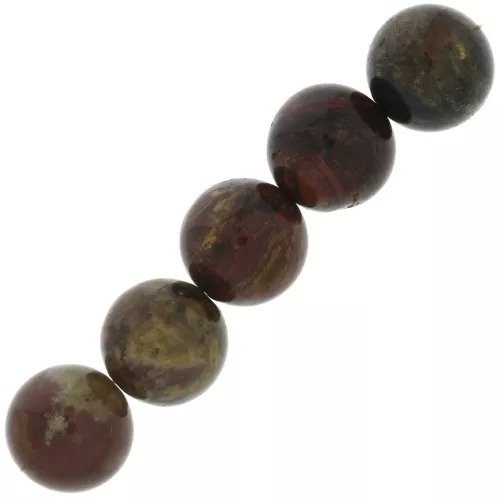 Perle  rotonde 6 mm pietra gemma Pietersite x15