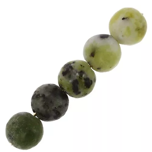Perle rotonde 4 mm pietra gemma Serpentina x20