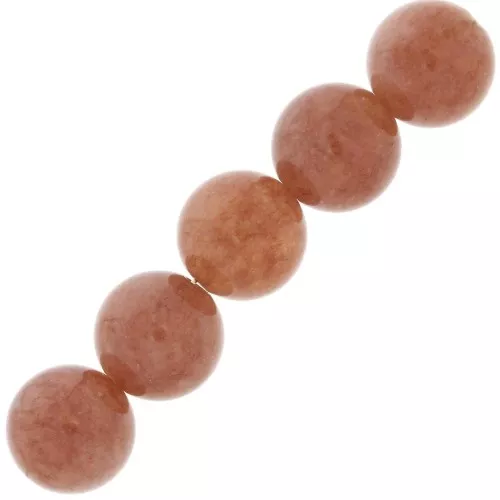 Gem-Inside - Diaspro naturale da 8 mm, perline sfuse rotonde di cristallo energetico per la creazione di gioielli, 38,1 cm