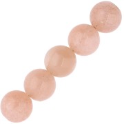 Perle rotonde 6 mm pietra gemma Sun Stone - Pietra di sole x15
